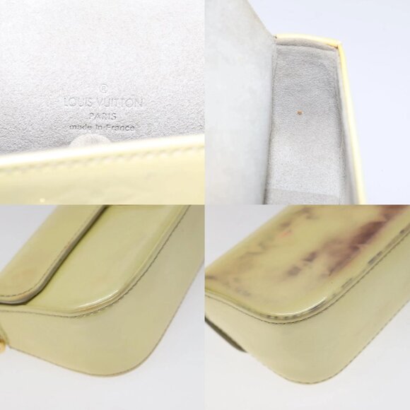 LOUIS VUITTON Vernis Pochette lagoon Glasses Case Perle M91801 LV Auth 118256 - Picture 15 of 16